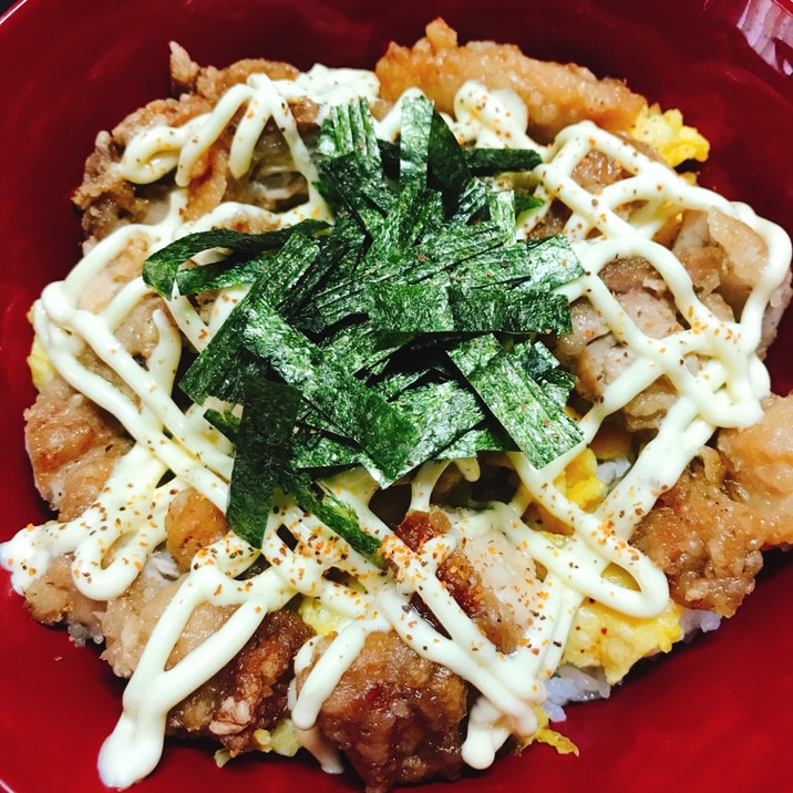 かまどや風!絶品カラマヨ丼 114円